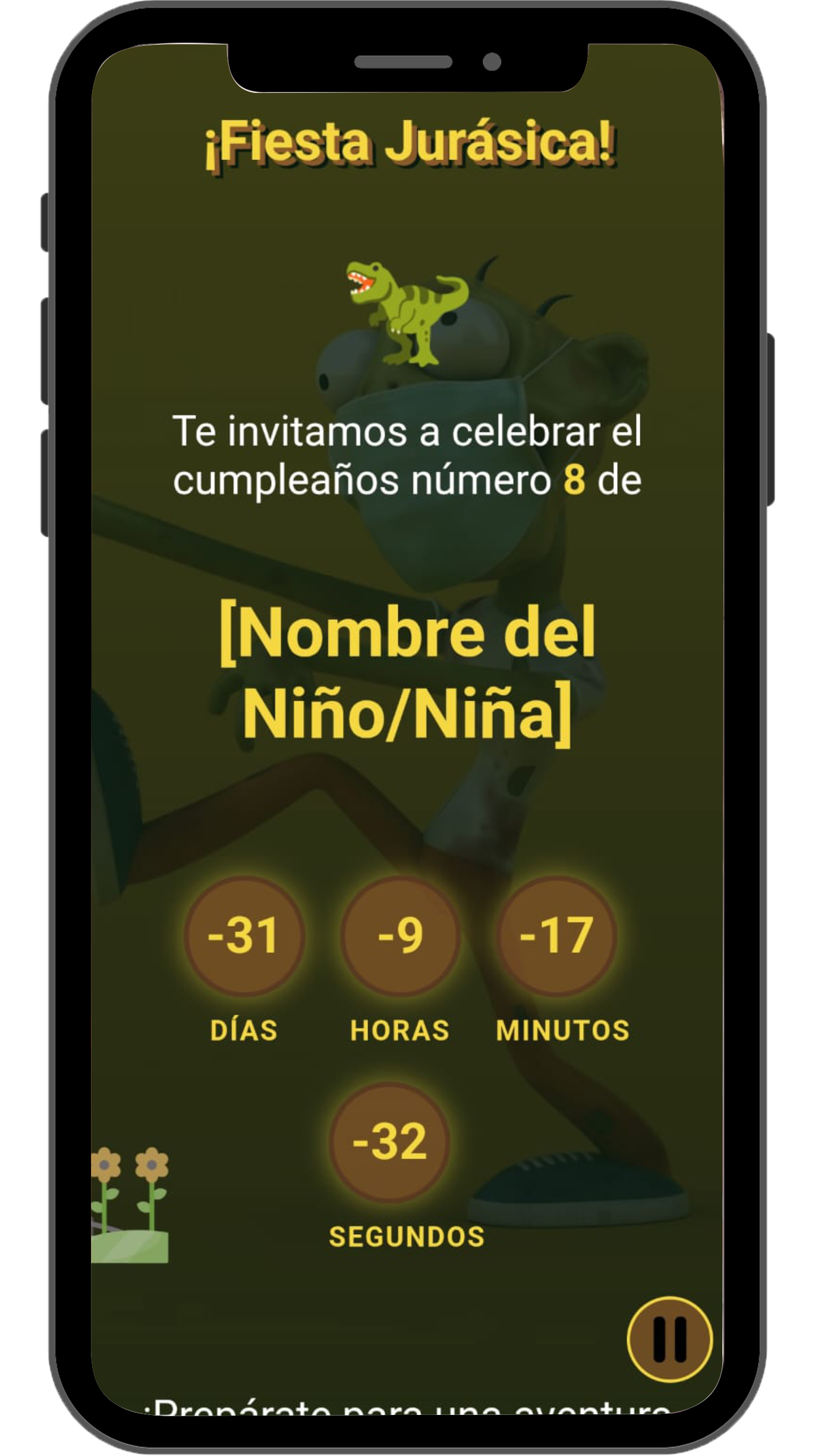 Invitación de Cumpleaños Moderna